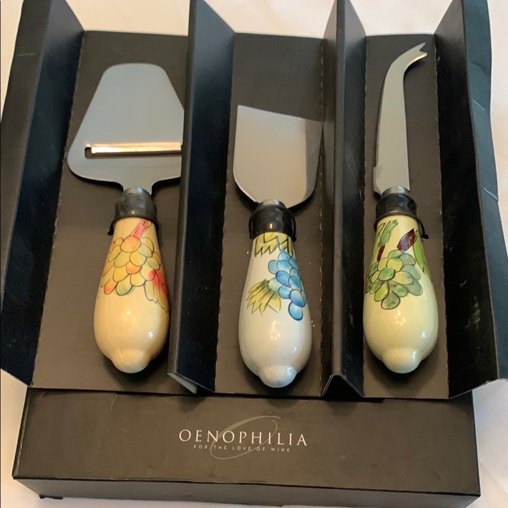 Cheese Tools Set with Cream Handles